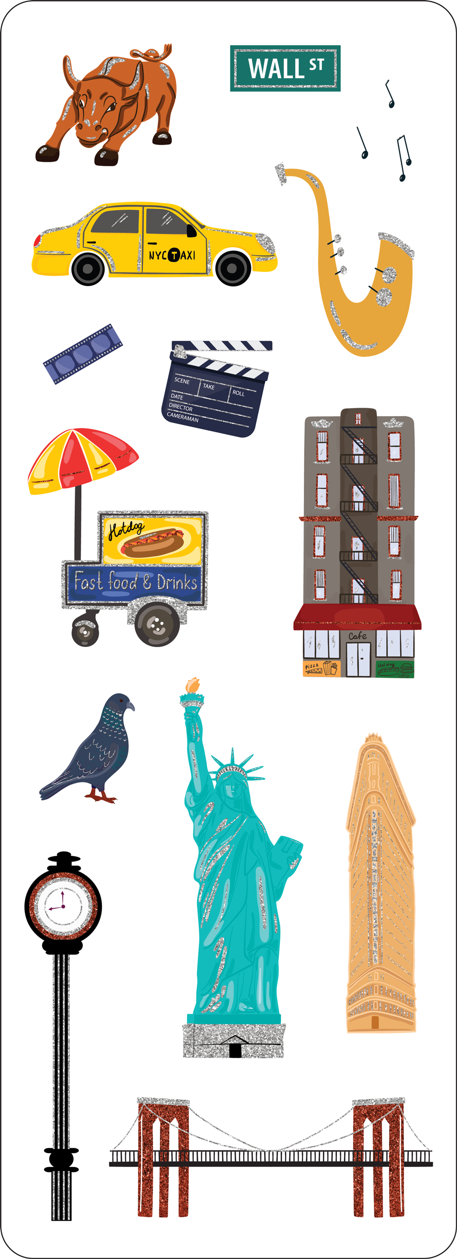 New York City Sticker Set