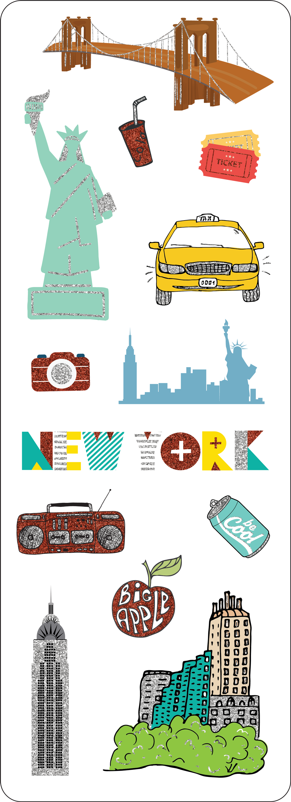 New York City Sticker Set