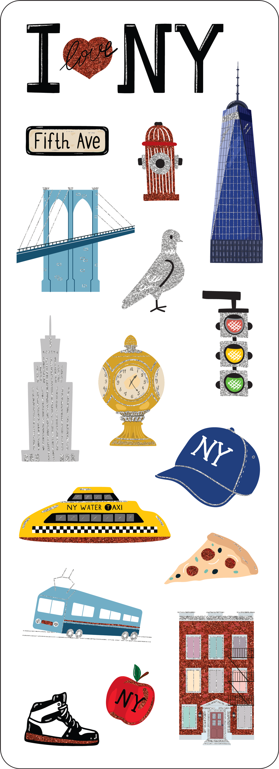 New York City Sticker Set