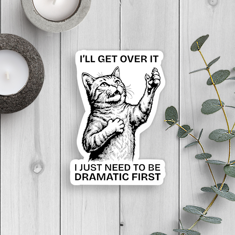 Expression Design Co - Cat Dramatic Vinyl Sticker