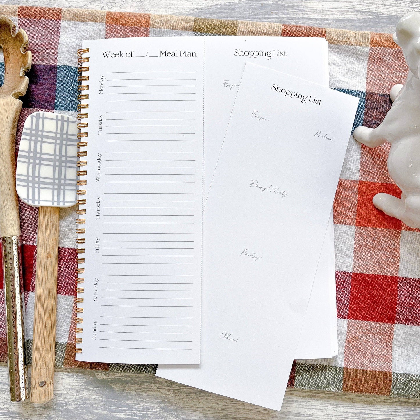 The Paxton Press - Weekly Meal Planner & Shopping List Notebook