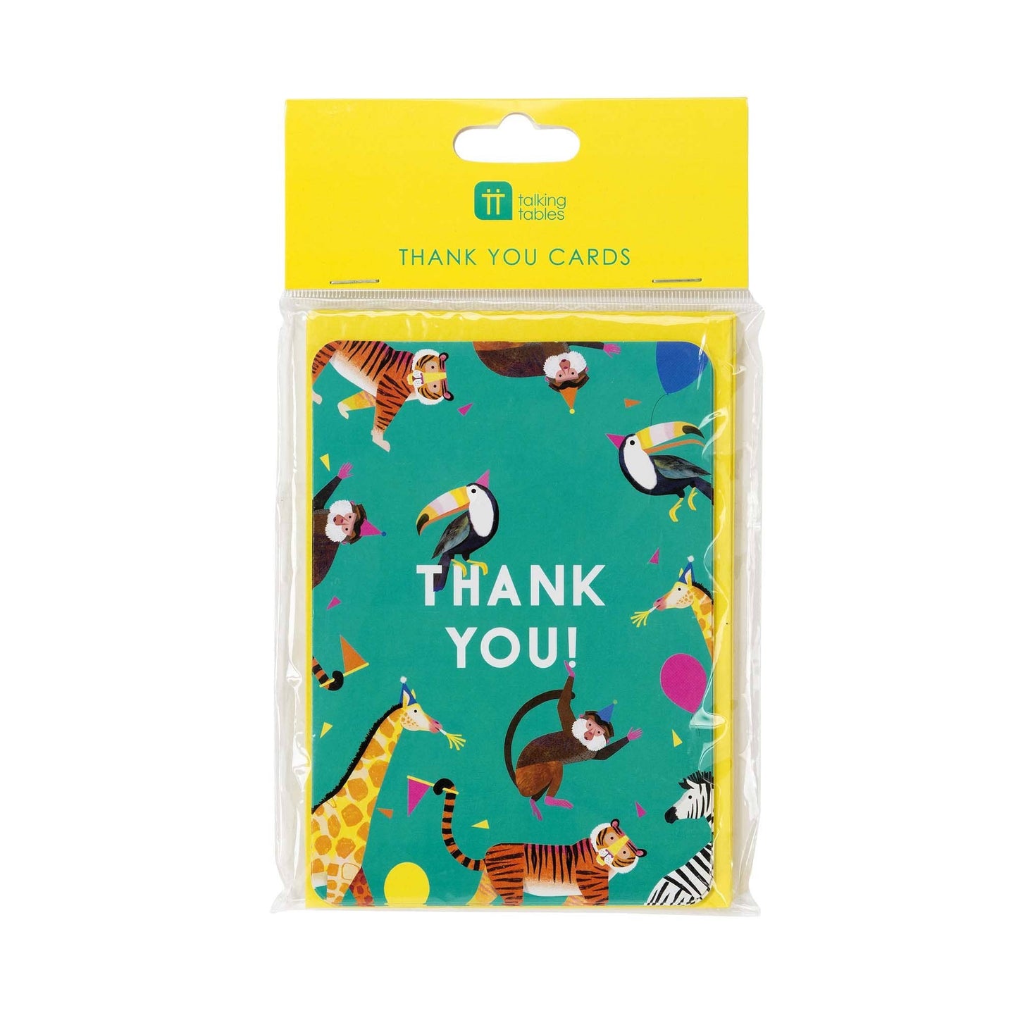 Party Animals Thank You Cards - 8 Pack