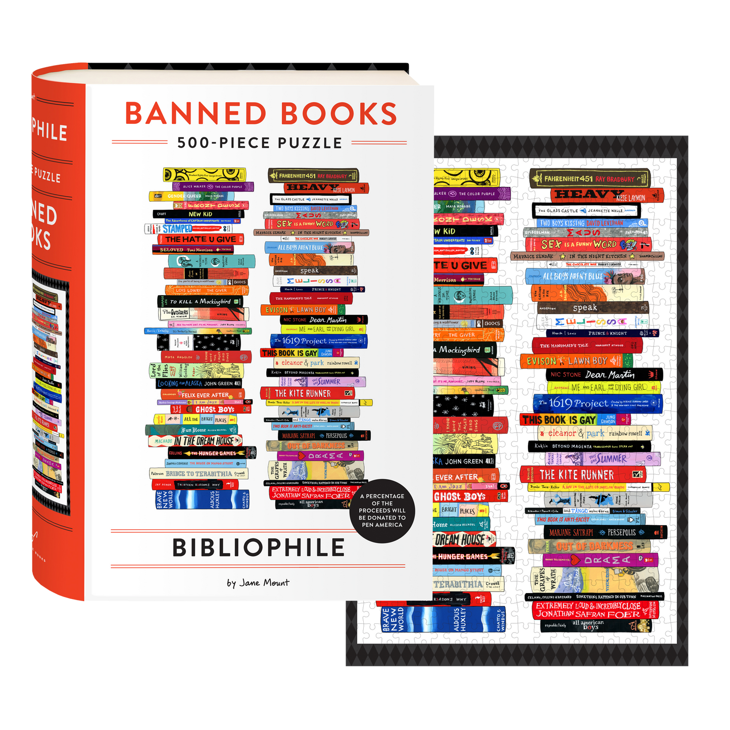 Bibliophile Banned Books - 500pc Puzzle