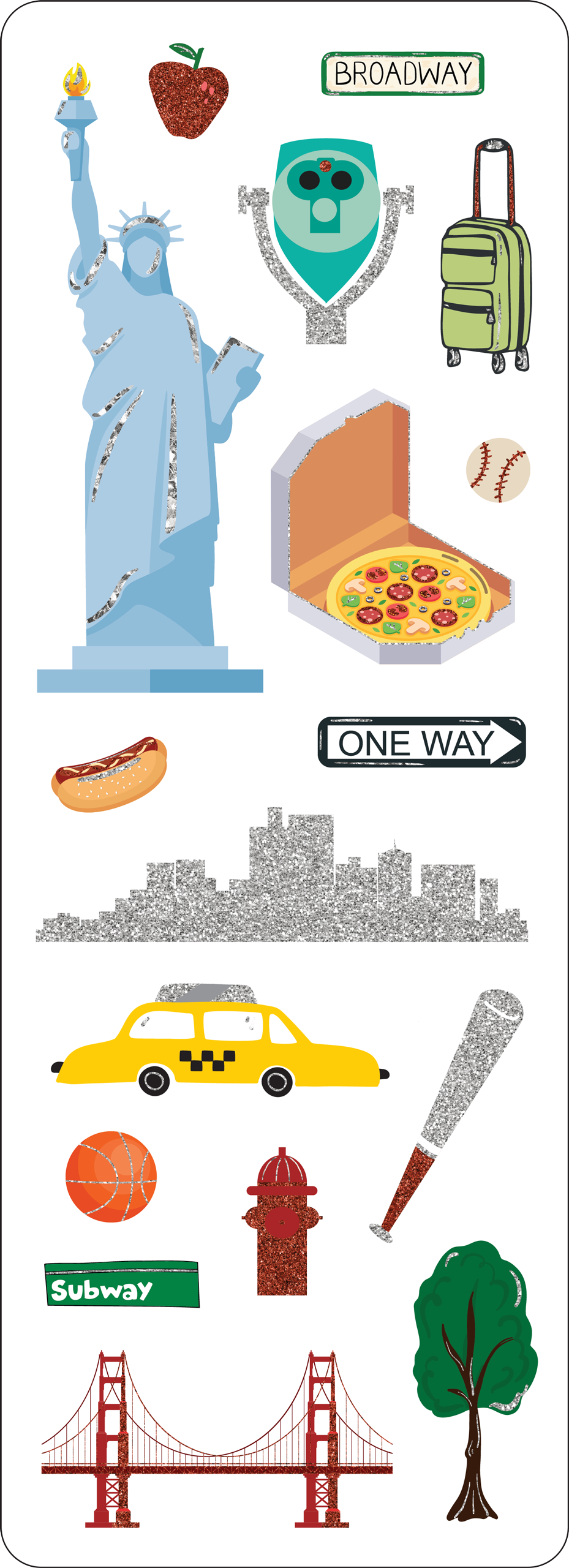 New York City Sticker Set