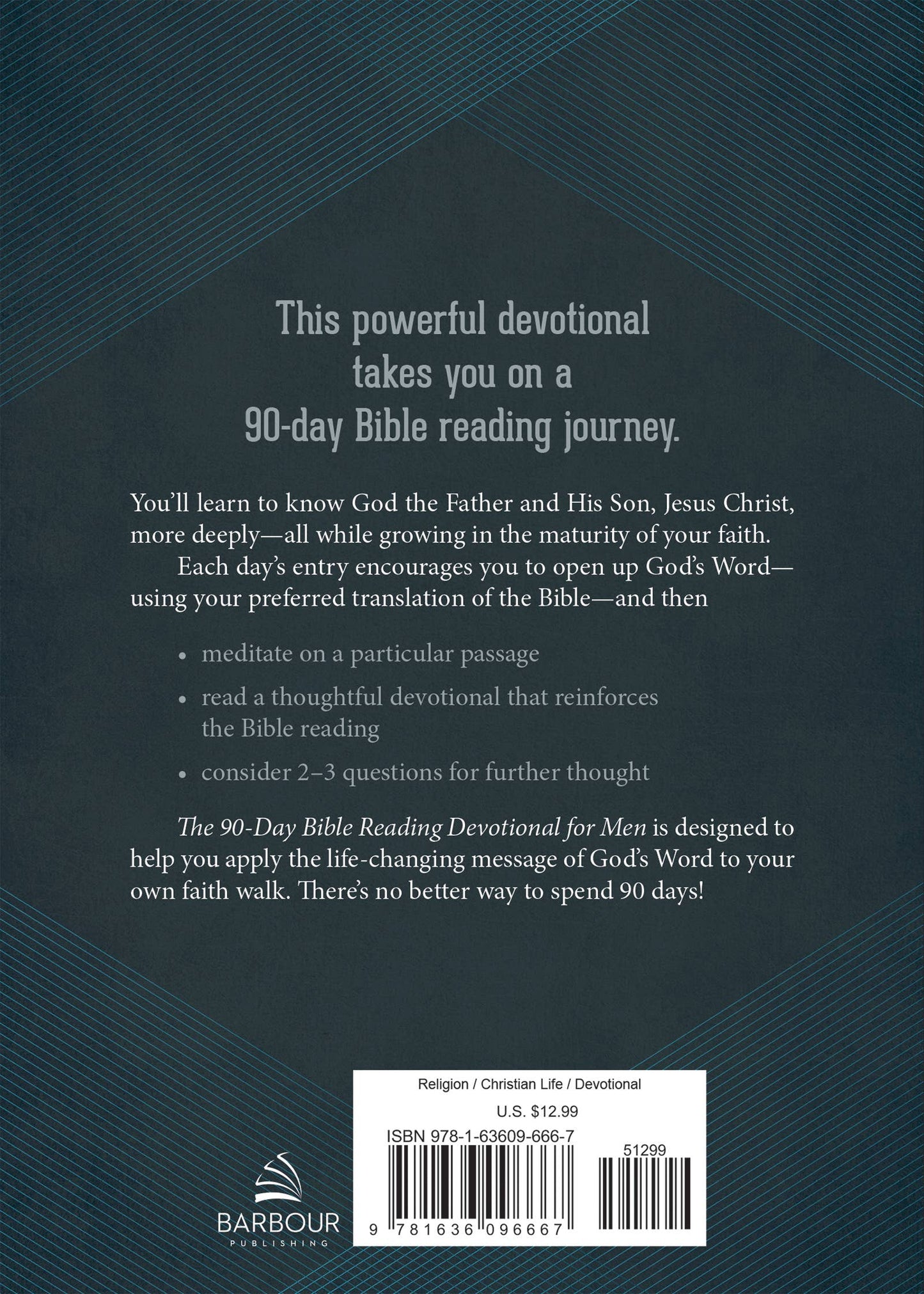 The 90-Day Bible Reading Devotional for Men