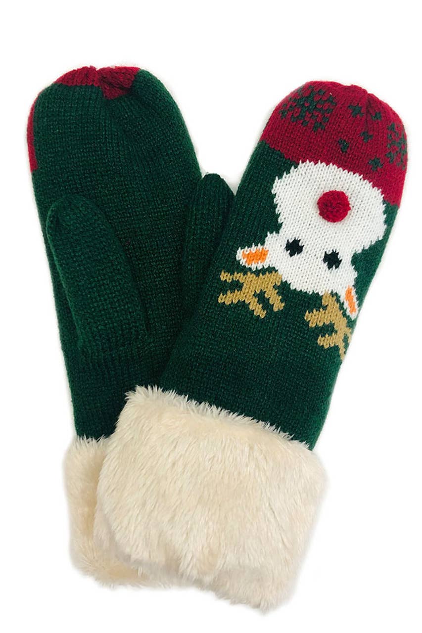 Hana - Reindeer Mitten With Cuff: Black