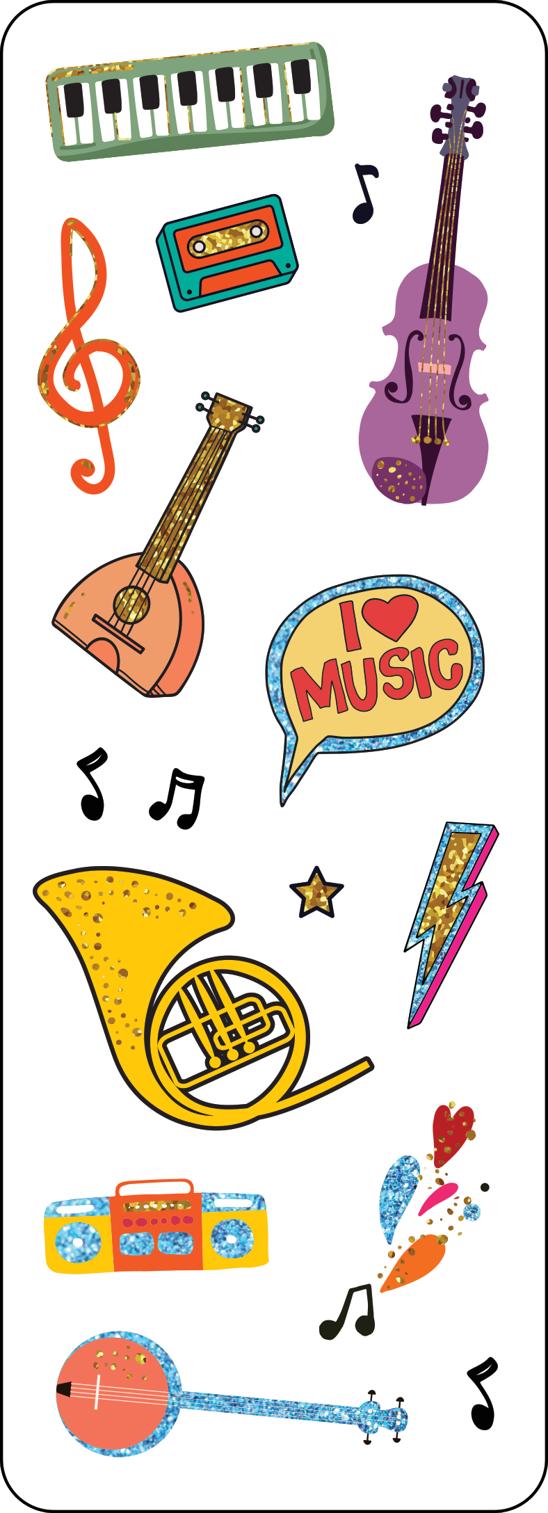 Peter Pauper Press - Music Sticker Set