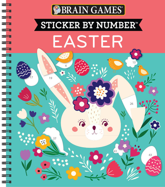 Brain Games - Sticker by Number: Easter - Ingram