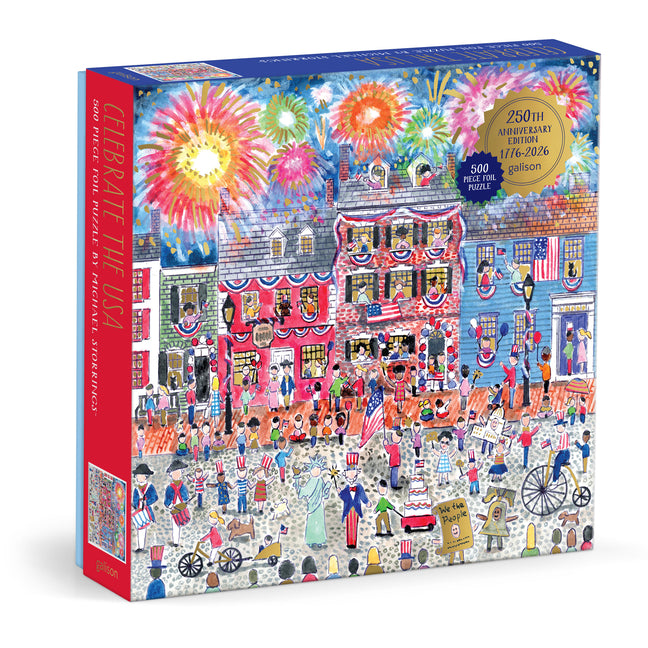 Michael Storrings Celebrate the USA 500 Piece Foil Puzzle - Ingram