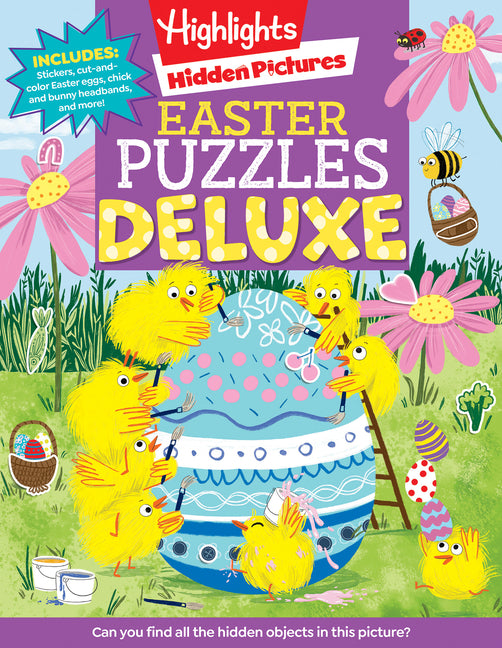 Easter Puzzles Deluxe: Easter Activity Book with Hidden Pictures Puzzles, Mazes, Crafts, Recipes and Over 100 Easter Stickers - Ingram