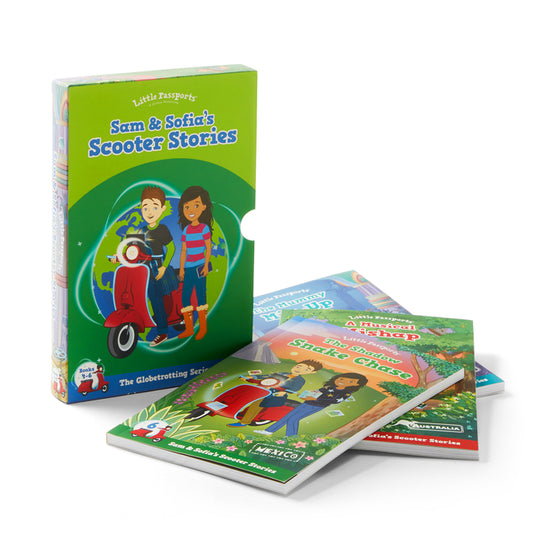 Little Passports: Sam & Sofia's Scooter Stories Boxed Set 2 - Ingram