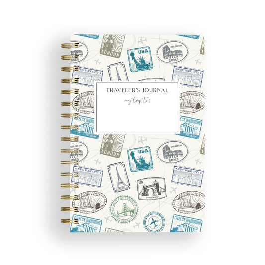 The Paxton Press - Traveler's Journal, Vacation Diary - Passport Stamps
