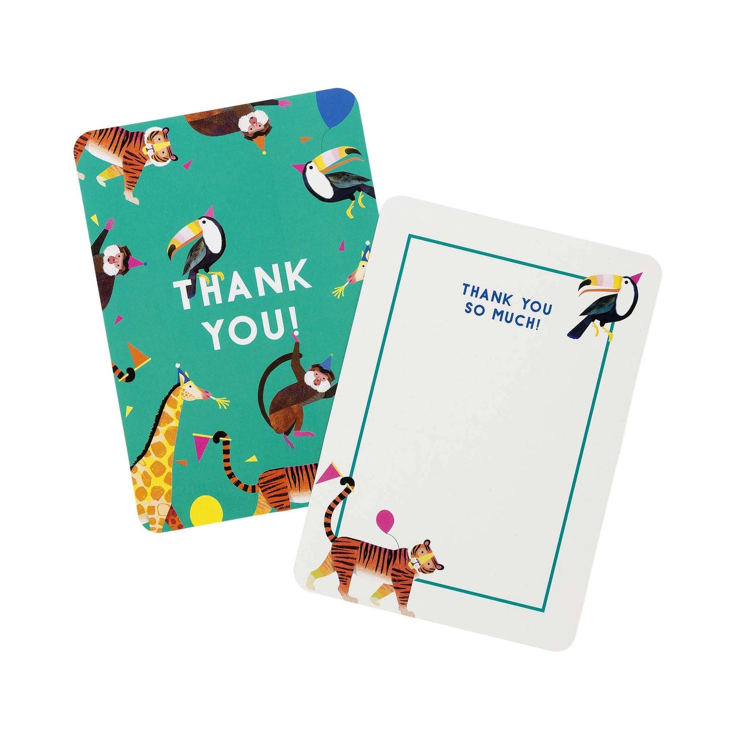Party Animals Thank You Cards - 8 Pack