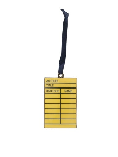 library card ornament