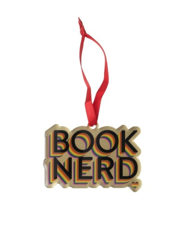 book nerd pride ornament